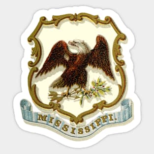 1876 Mississippi Coat of Arms Sticker